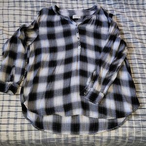Plaid Tunic Top